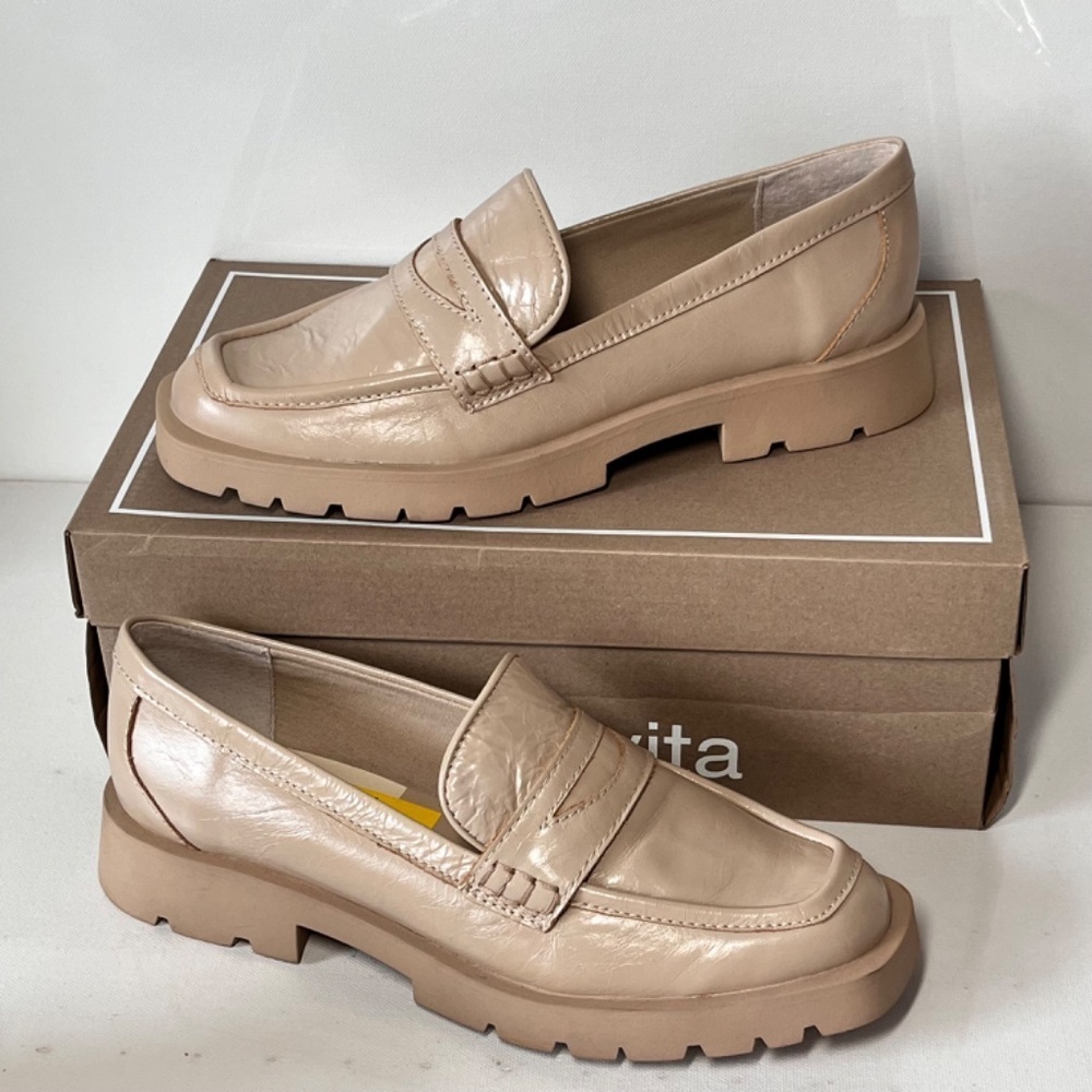 Dolce Vita Elias Leather Slip On Lug Loafers - Picture 4 of 7